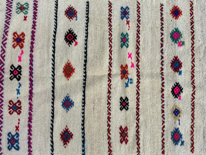 Kala Vintage Handwoven Turkish Rug, Natural, 2x3