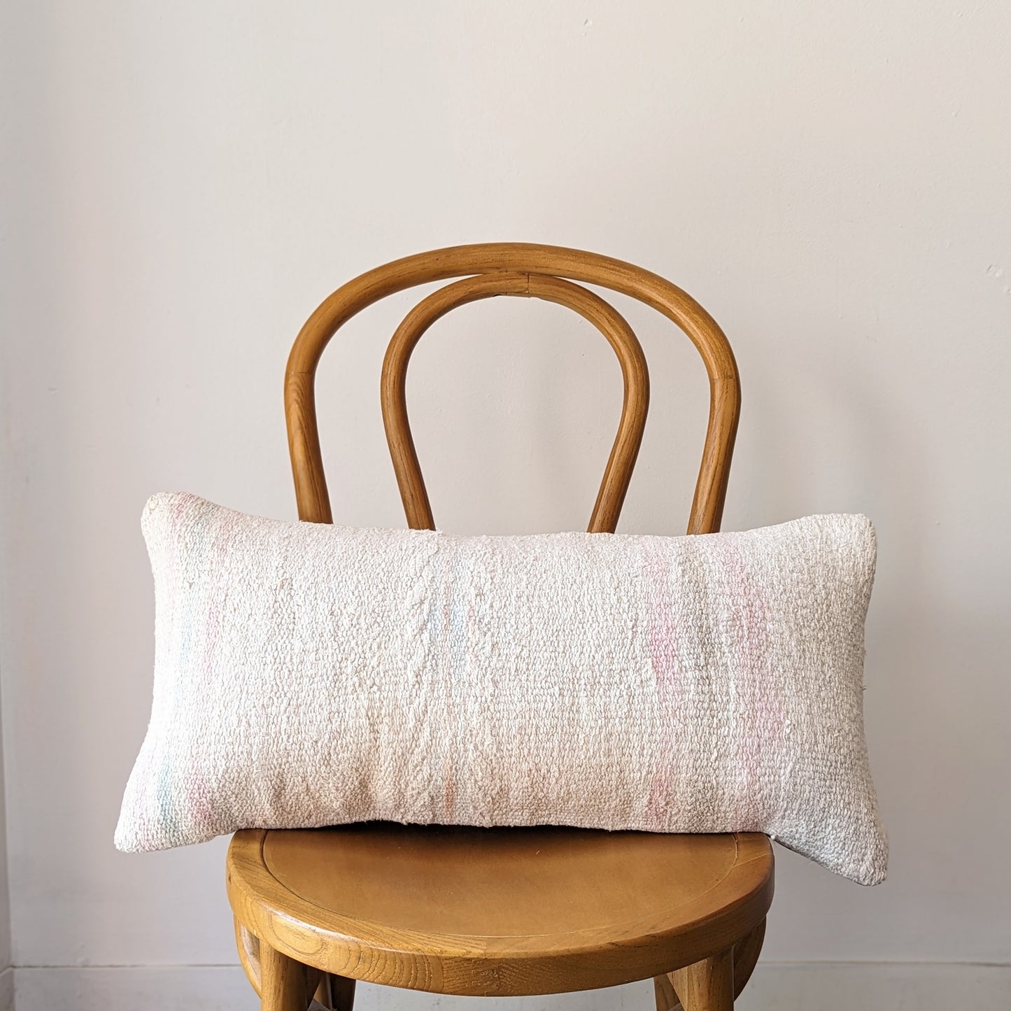 Faded Hemp Kilim Lumbar Pillow
