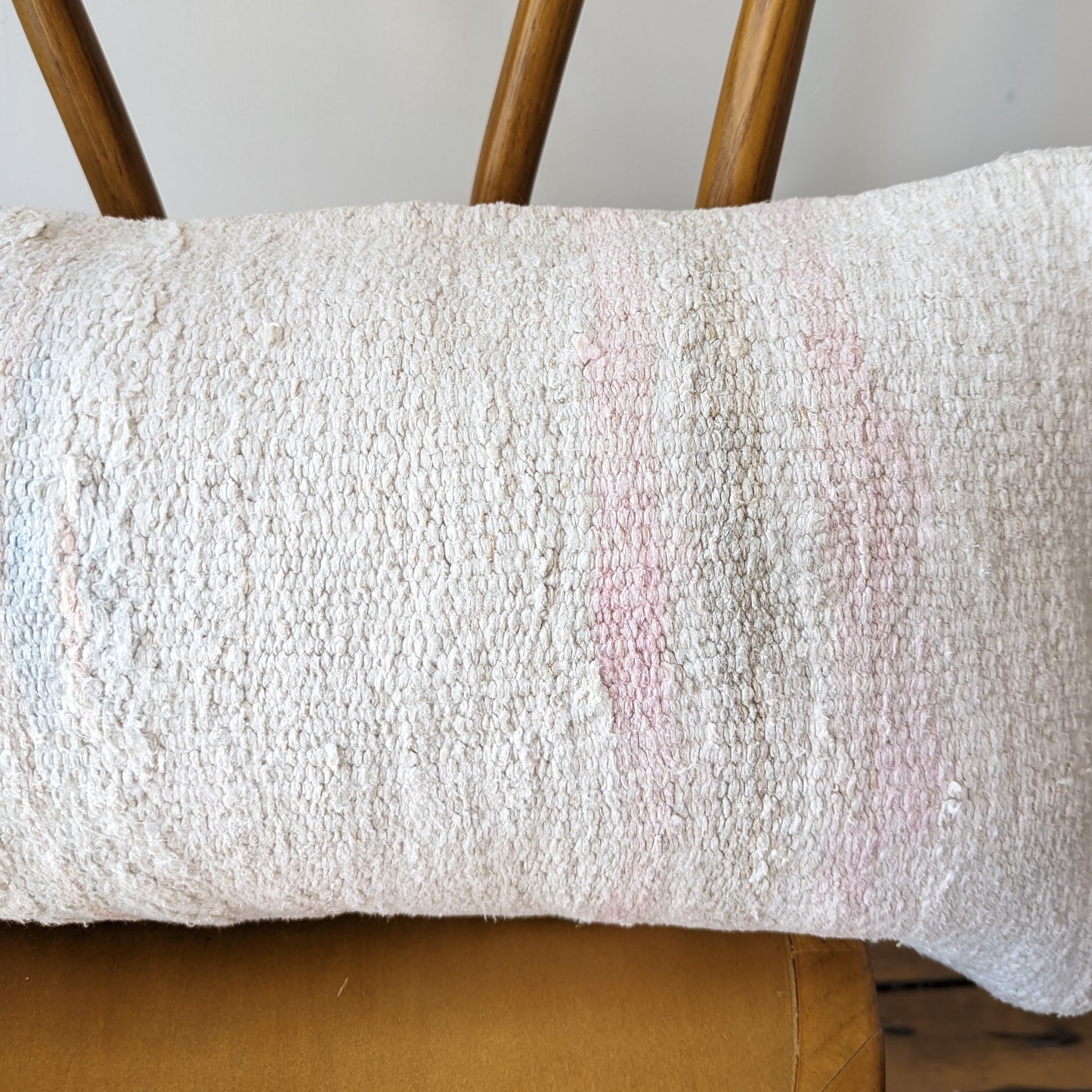Faded Hemp Kilim Lumbar Pillow