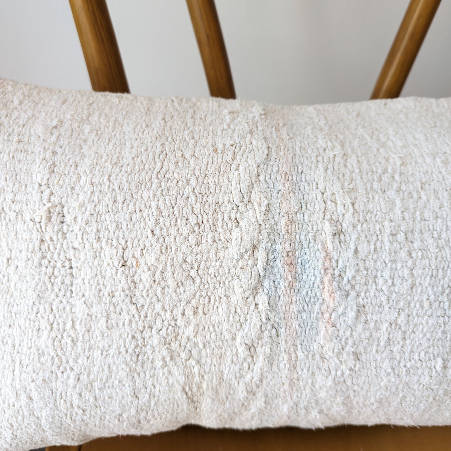 Faded Hemp Kilim Lumbar Pillow