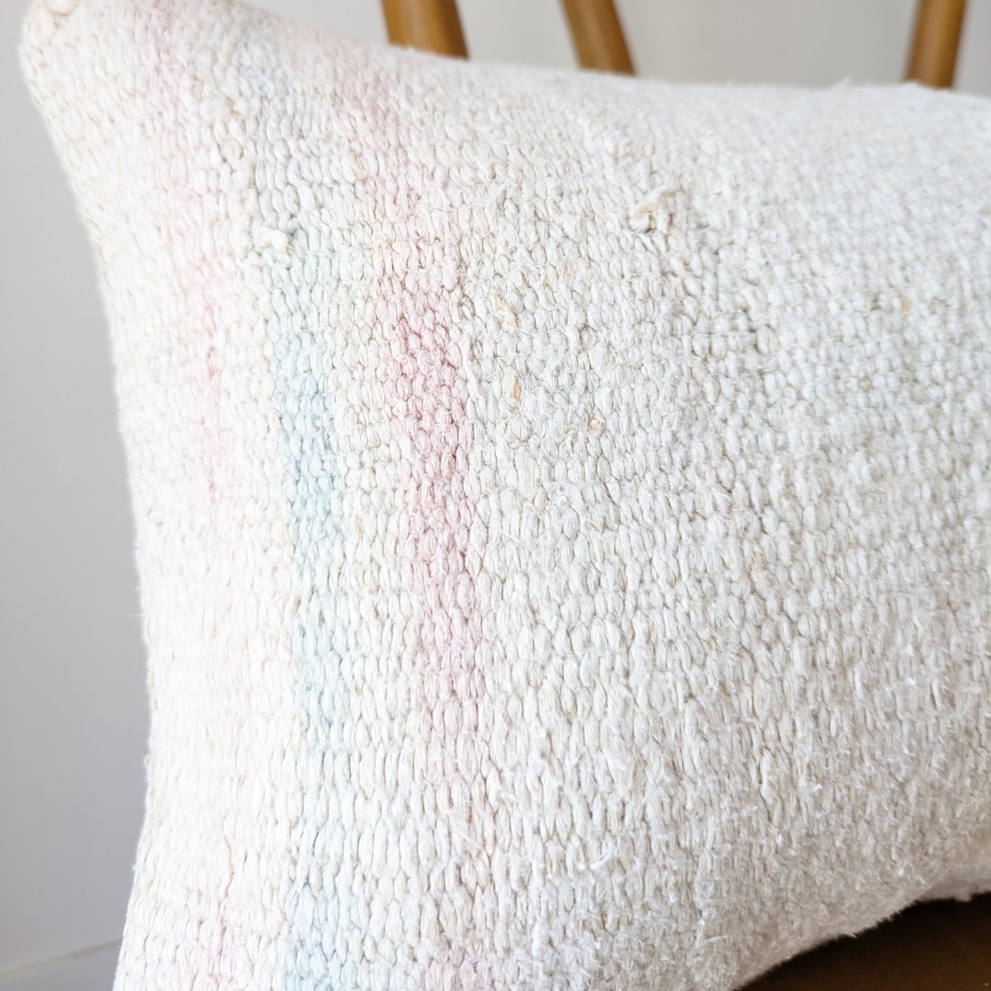 Faded Hemp Kilim Lumbar Pillow