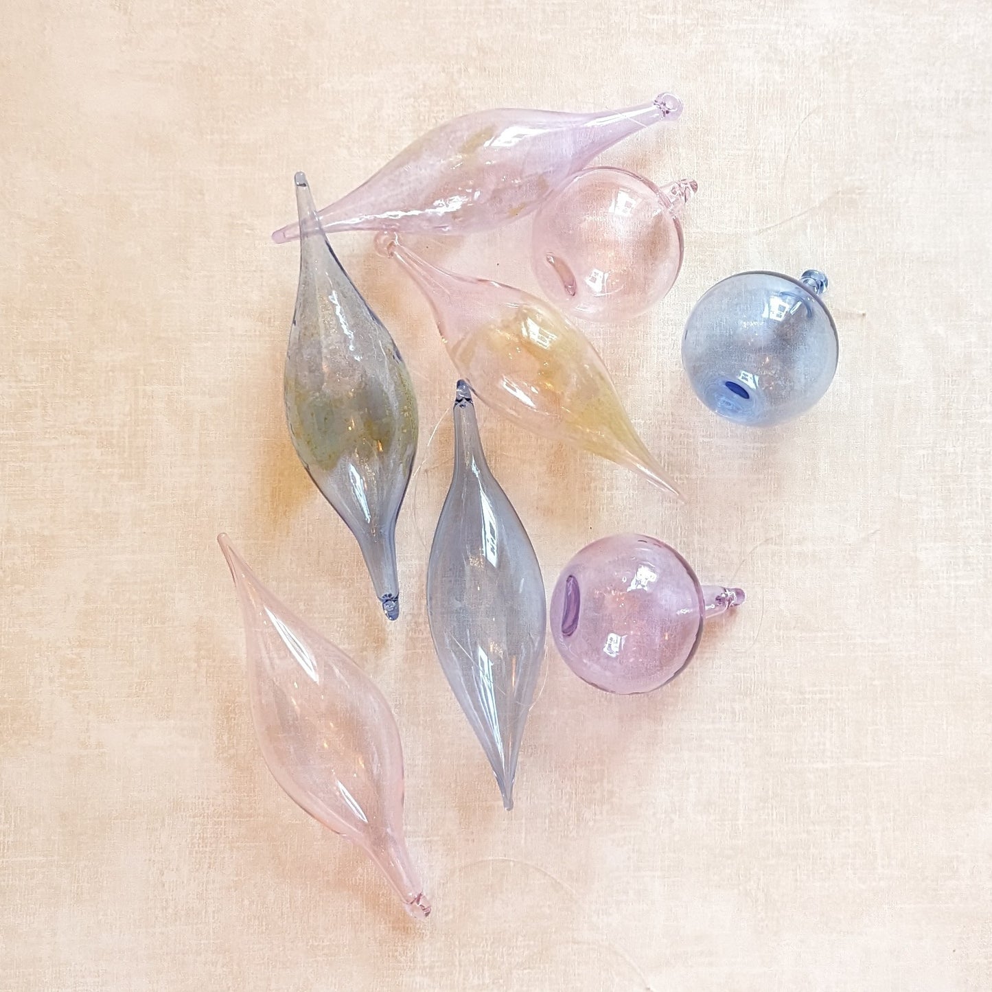 Delicate Handblown Christmas Ornaments