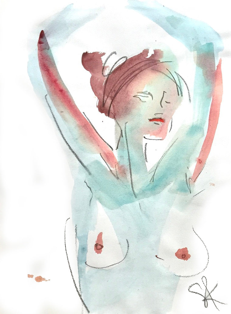 One Minute Pose 74.9 Original Art