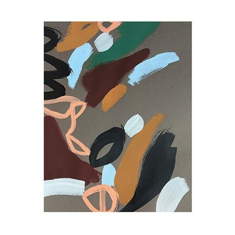 11x14 abstract art print featuring dynamic brushwork and lively hues