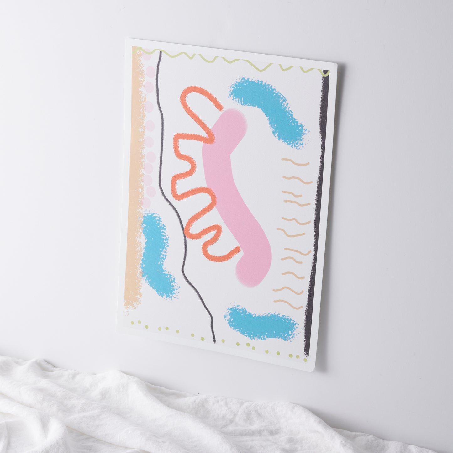 Modern artwork in bold colors for home or office