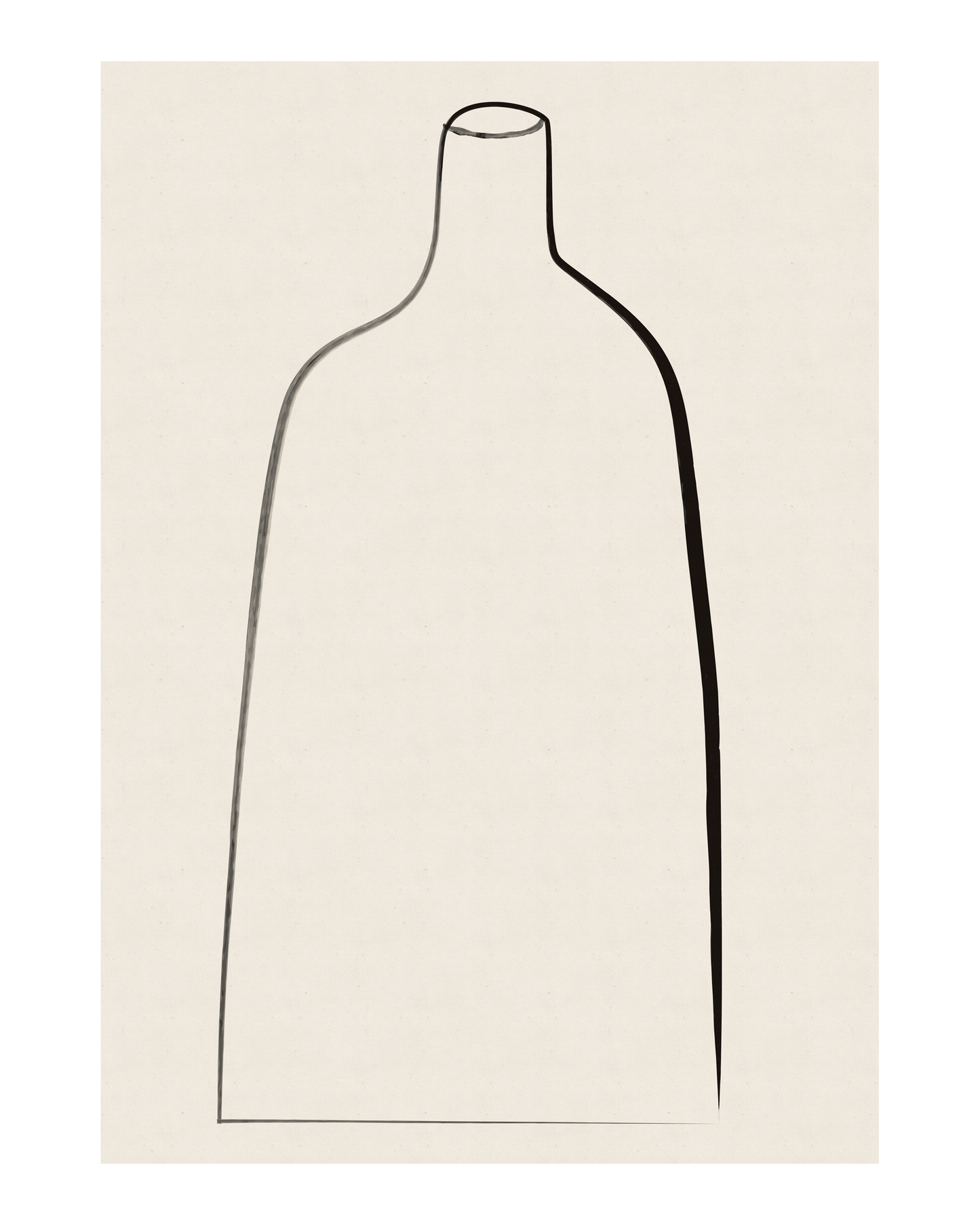 Tall Vase Minimal Still Life Print