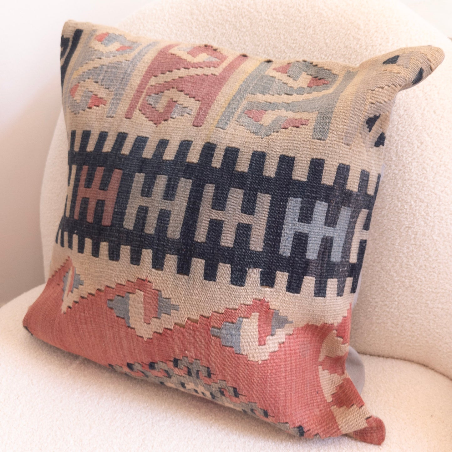 Vintage Patterned Kilim Pillow Case