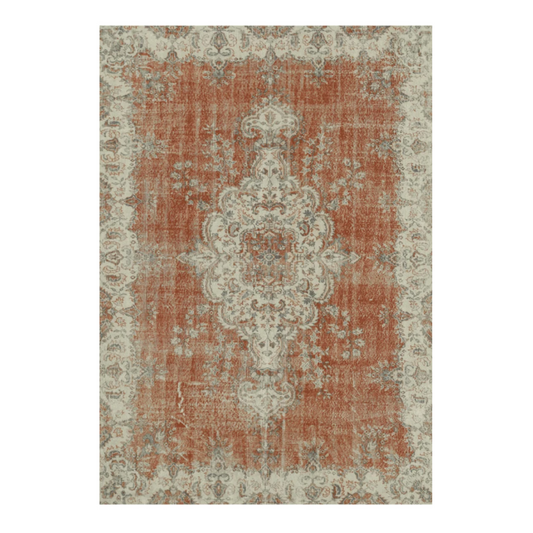 Faded Antique Style Washable Cotton Chenille Rug