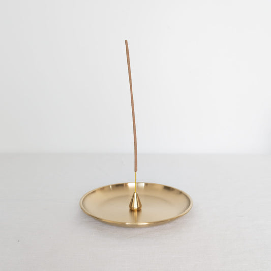 Brass Incense Dish and Holder