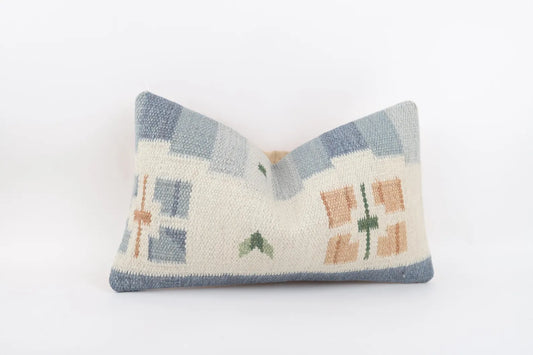 Elara Vintage Kilim Lumbar Pillowcase 12x20