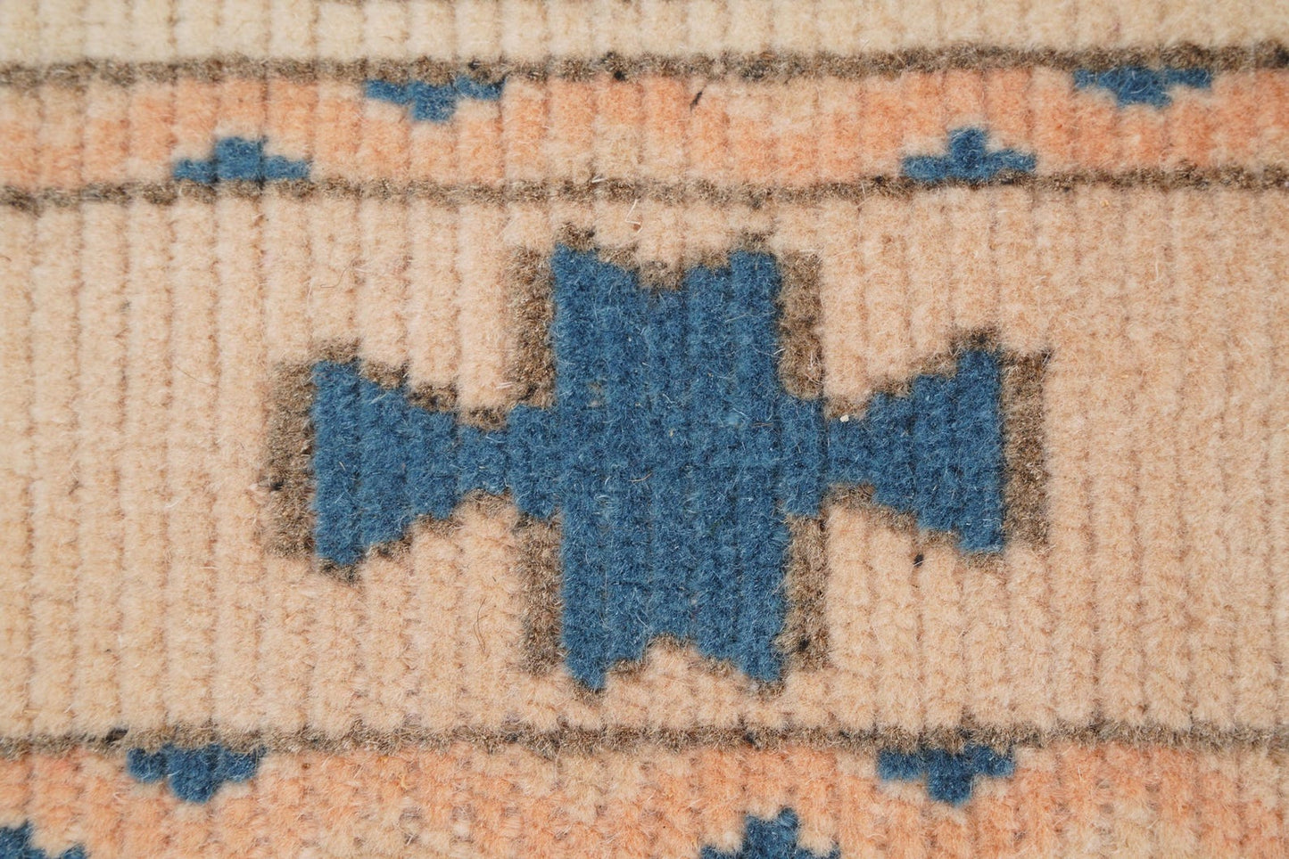 Elowen Vintage Handwoven Turkish Runner Rug, Light Blue, 3x9