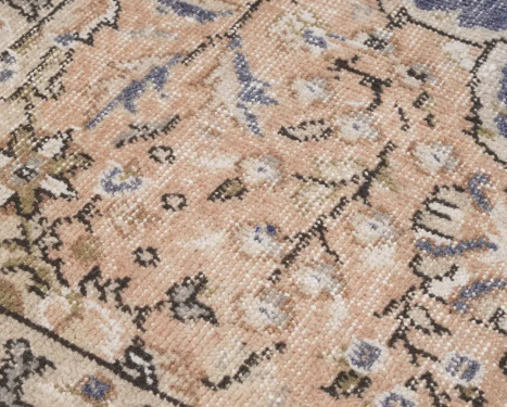 Eveline Vintage Handwoven Turkish Rug, Blue, 5x10