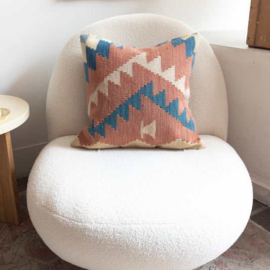 Handmade Bright Vintage Kilim Pillow Case