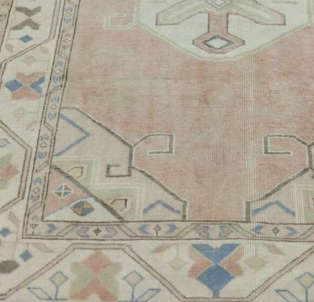 Mardin Vintage Handwoven Turkish Rug, Beige, 3x5