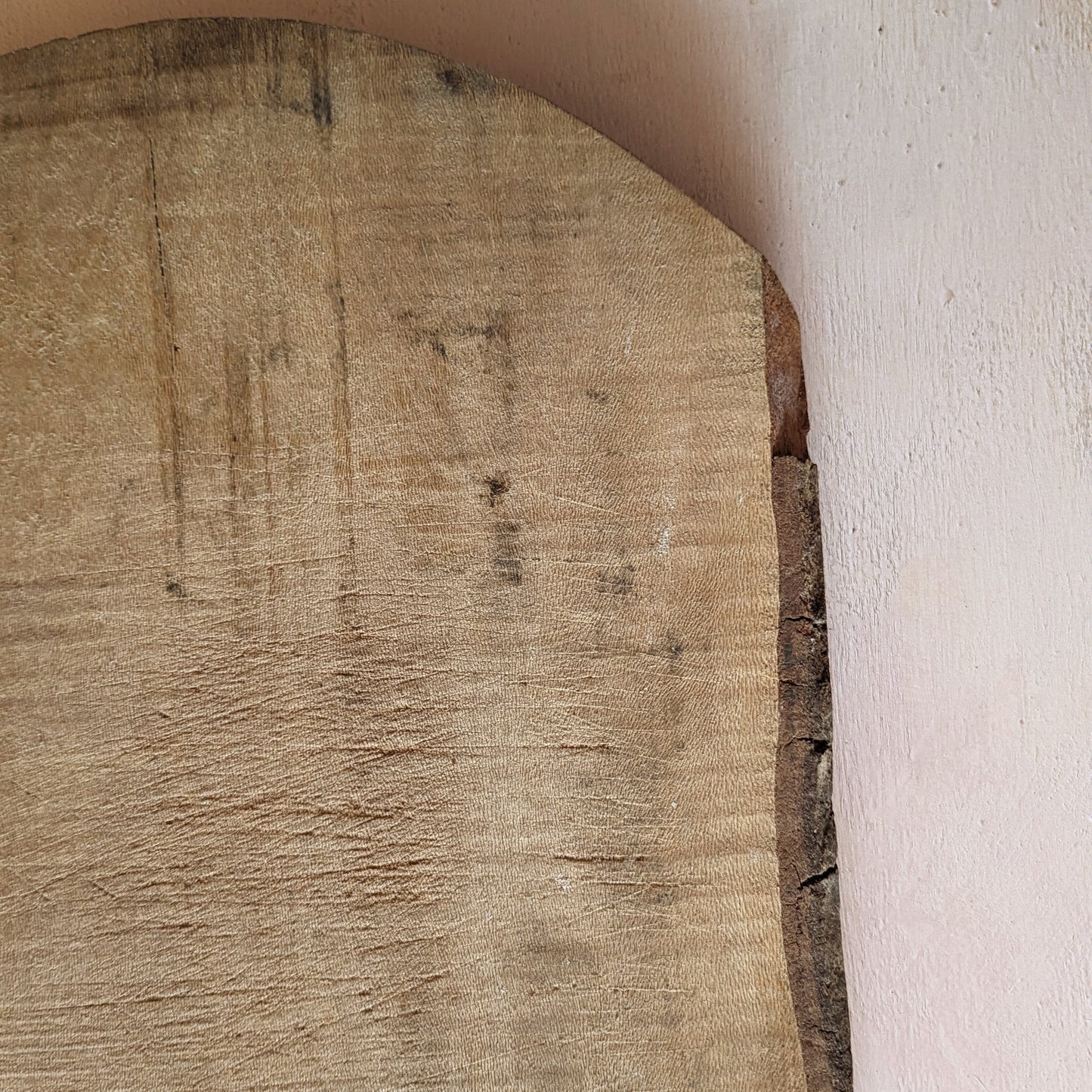 Oblong Rustic Raw Wood Antique Board