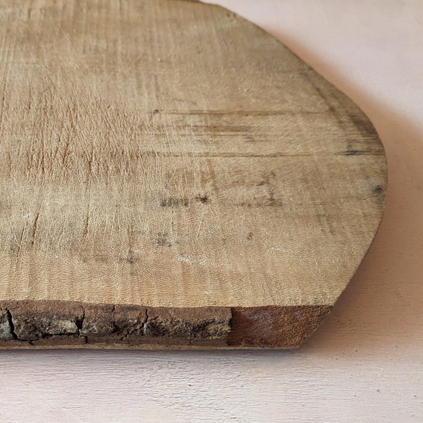 Oblong Rustic Raw Wood Antique Board
