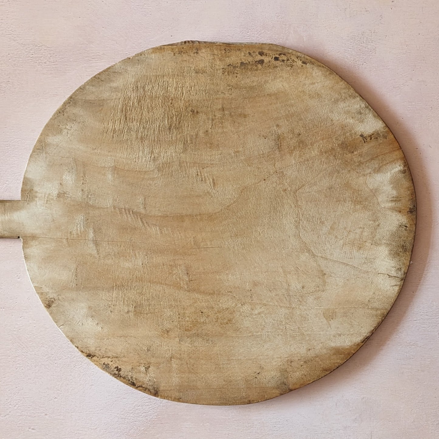 Light Wood Round Antique Bread Board