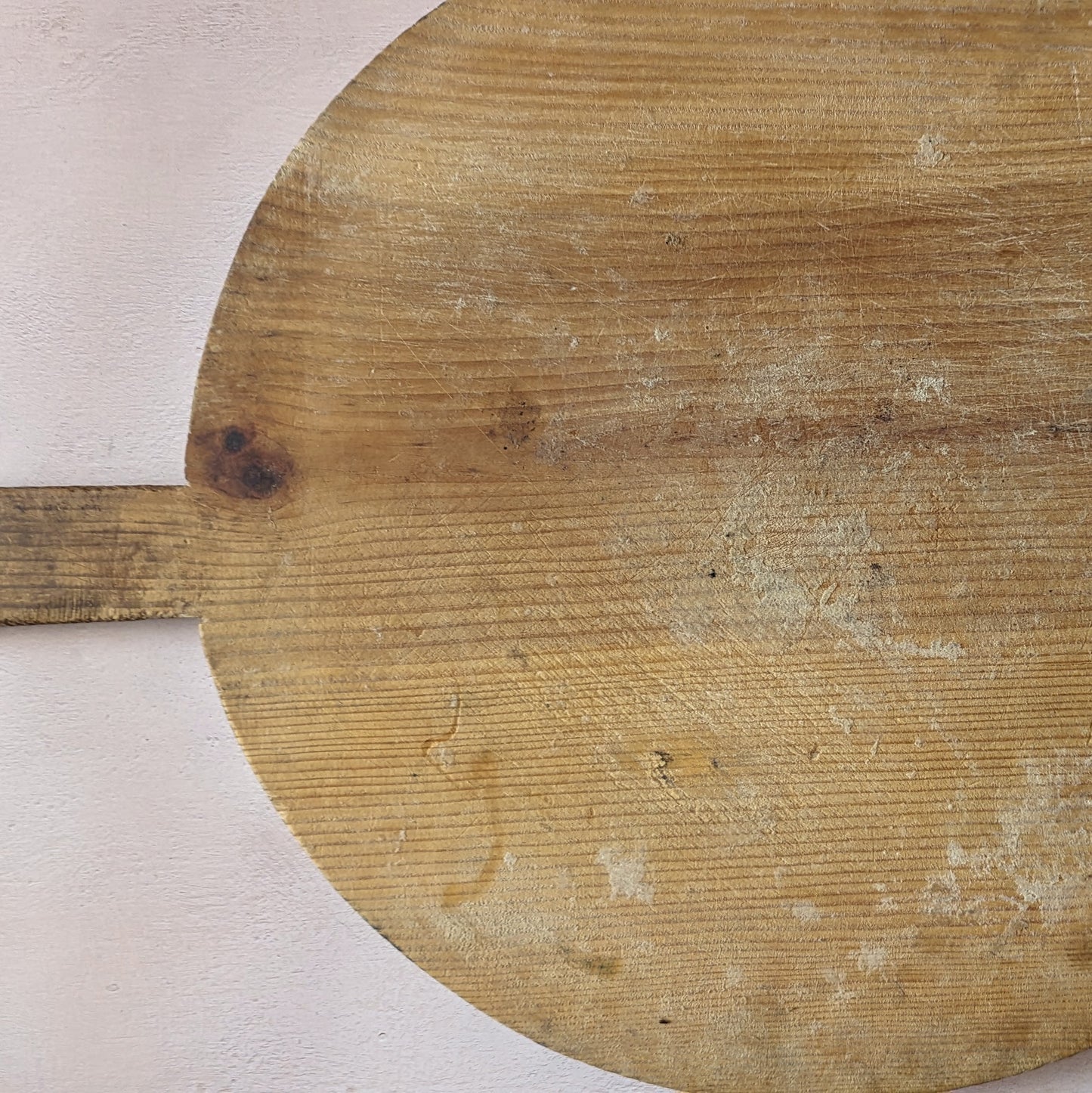 Warm Wood Round Antique Bread Board