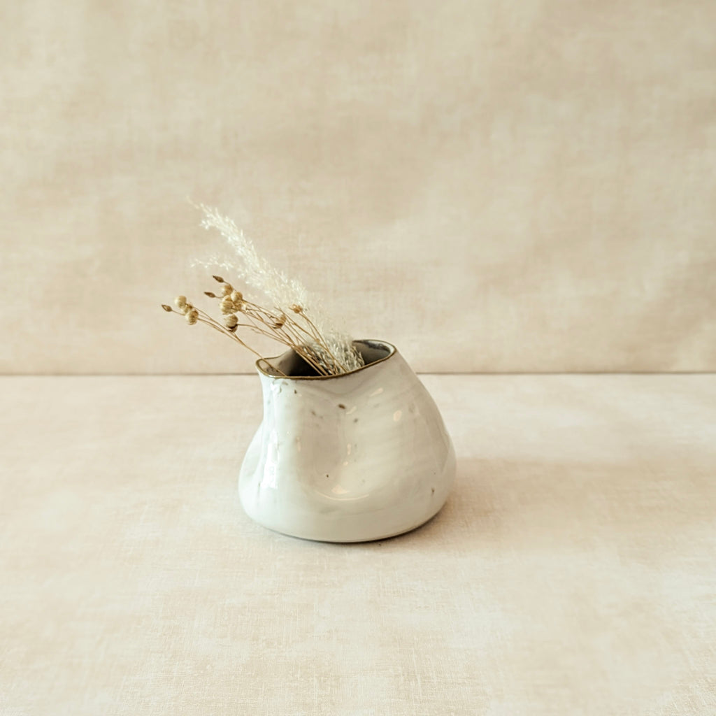 Contemporary Off-White Organic Shaped Vase