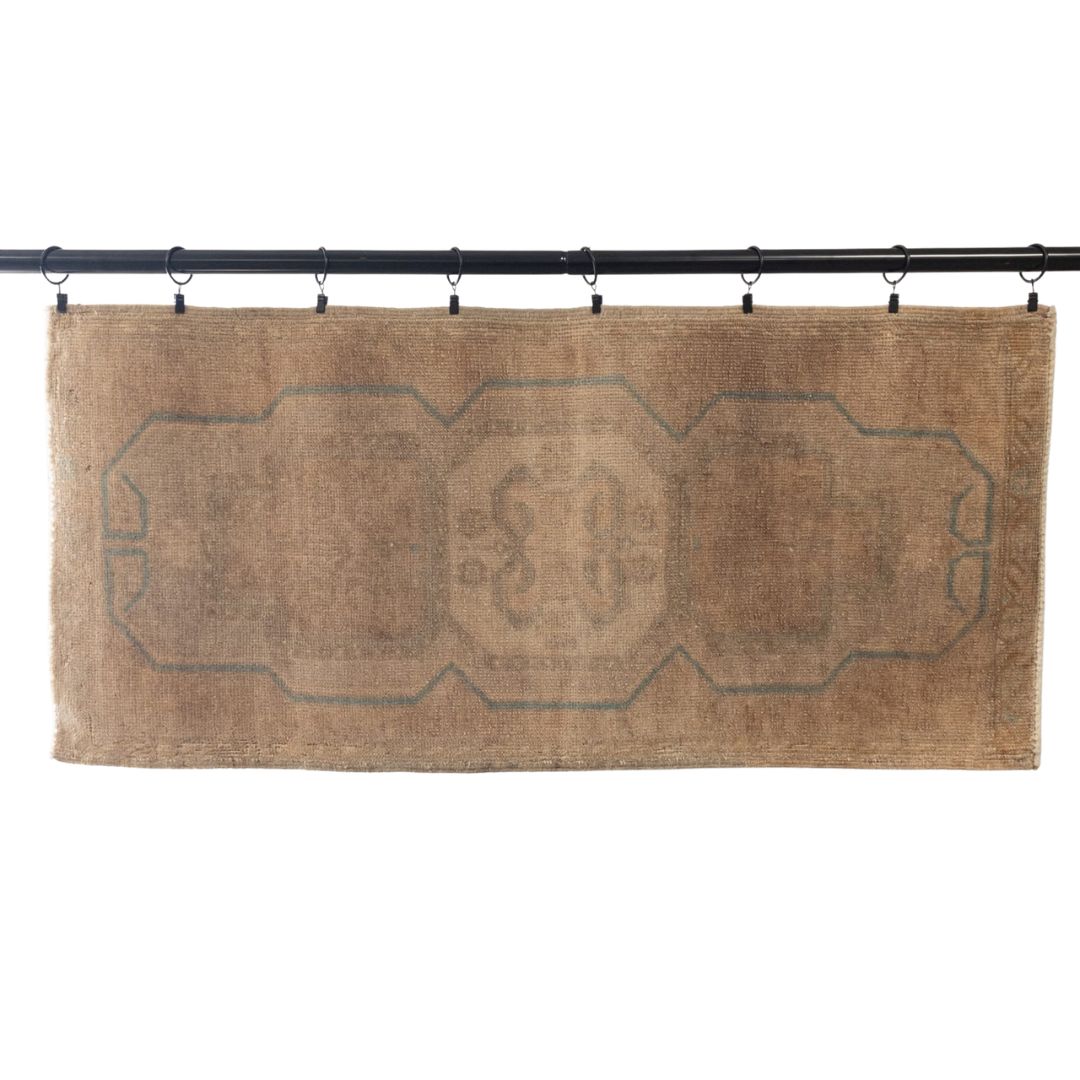 Nomad Turkish Rug Handmade Faded Wall Hanging