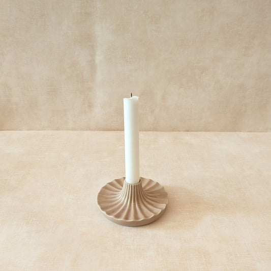 Wavy Ceramic Candle Holder