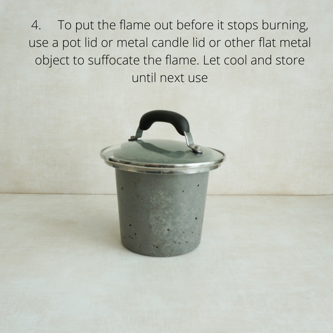 Concrete Tabletop Fire Pot