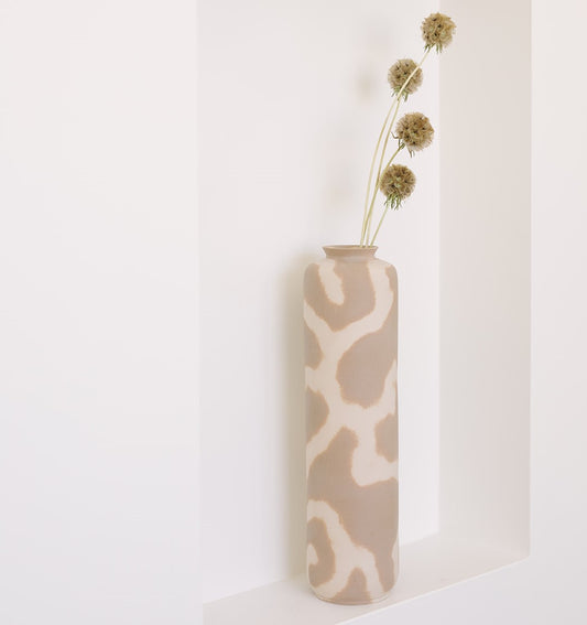 Minimal Beige Tones Porcelain Vase