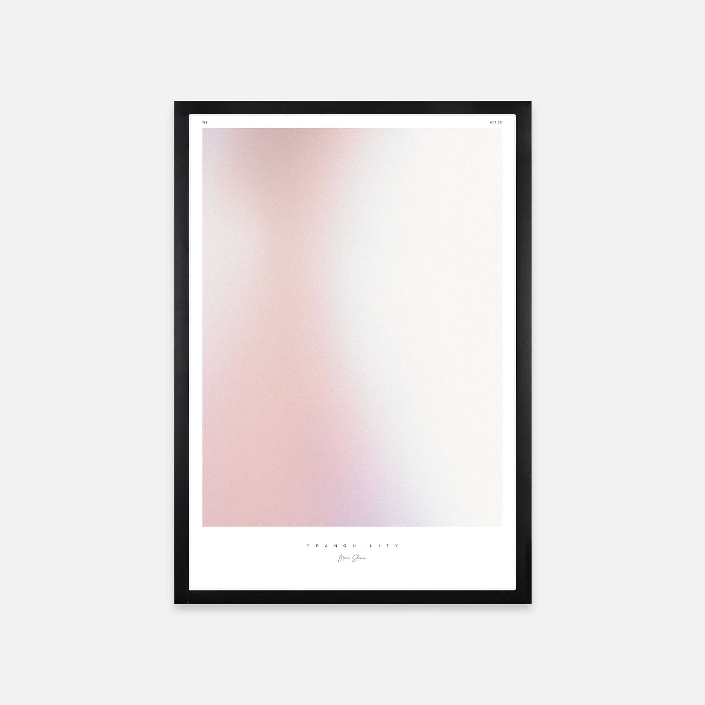 Add a touch of serenity to your walls with Tranquility prints in soft pink or soft blue