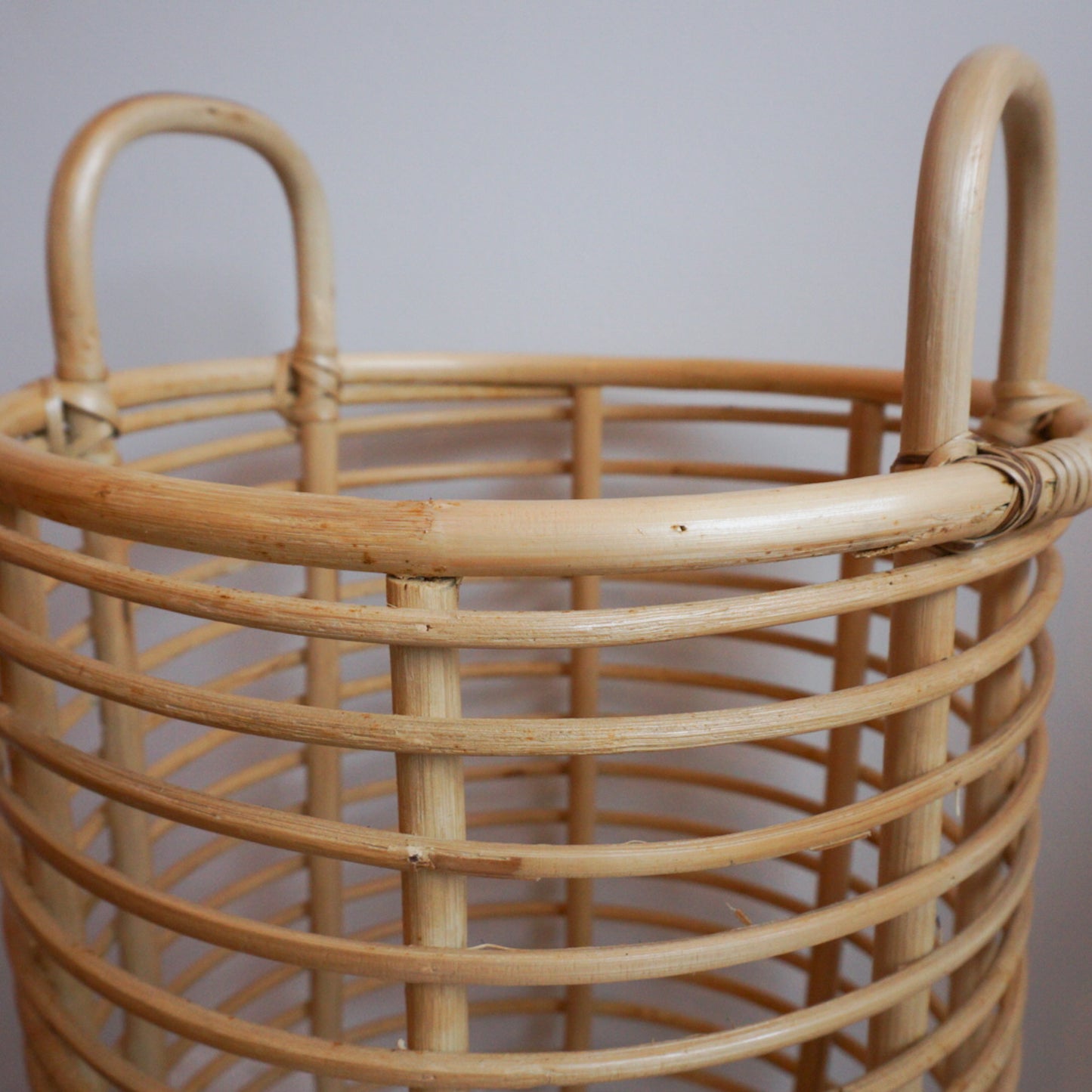 Natural and eco-friendly rattan basket for home organization