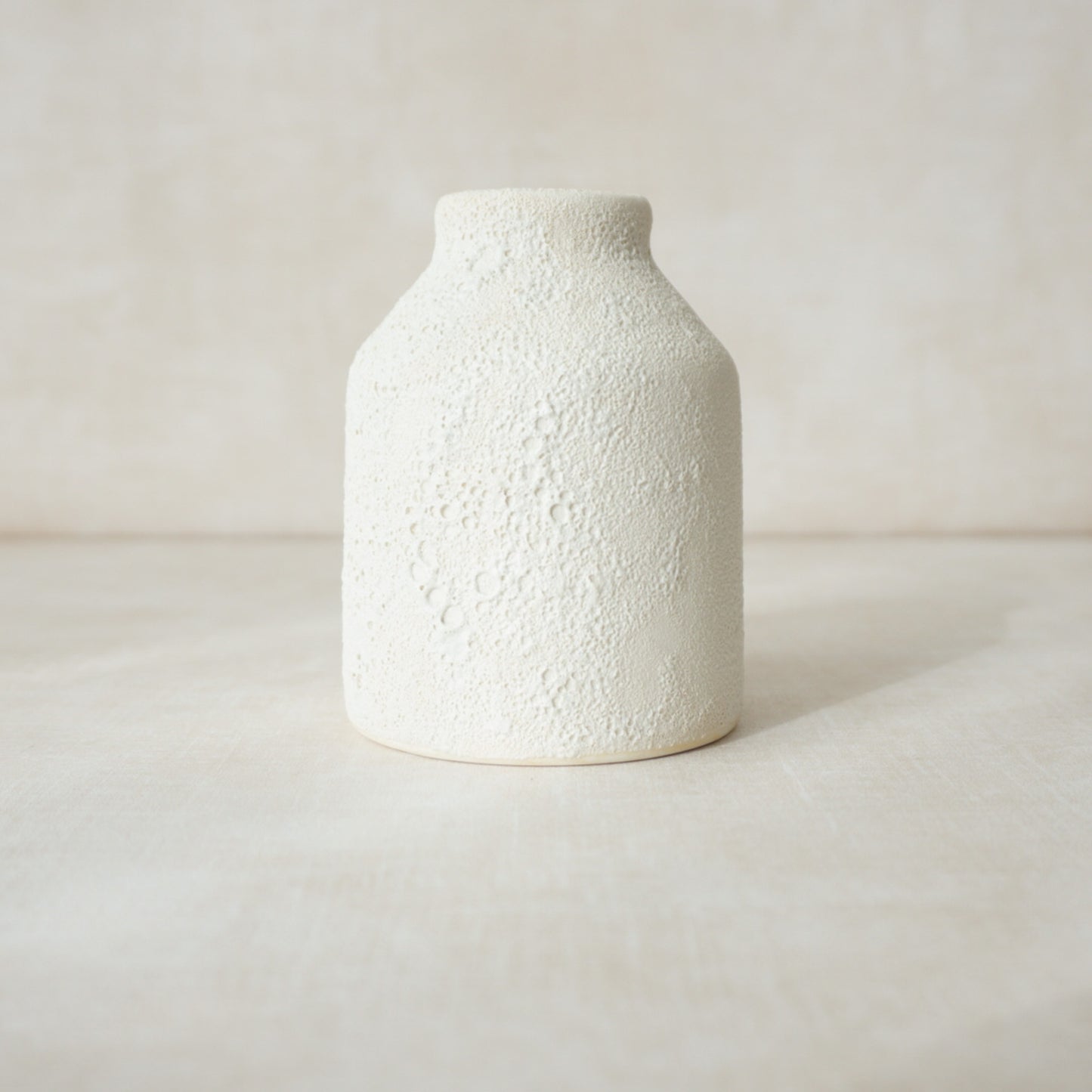 White Crater Vase - 2 sizes